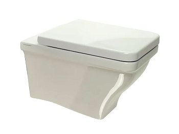 Чаша унитаза подвесная Scarabeo Butterfly 4006 цвет белый без сиденья безободковая каскадный смыв