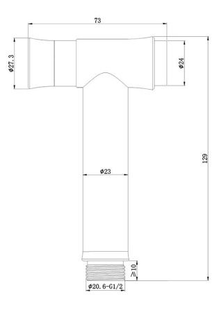 Гигиеническая лейка AltroBagno BM AltroBagnoBS060202Cr цвет хром