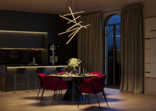 Светильник подвесной Maytoni Line Modern MOD016PL-L96BK - фото 3