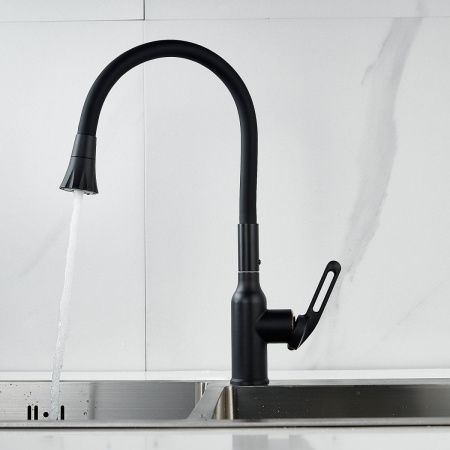 Смеситель для кухни Raffine F303H-3 на мойку черный