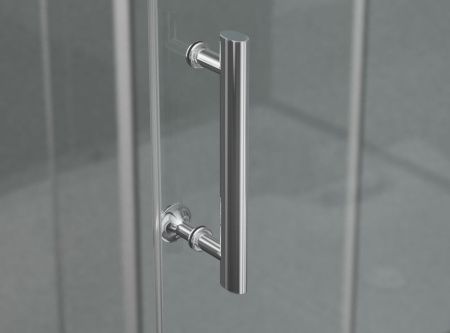 Душевой уголок Ambassador Kingston 14011104 90х90 стекло прозрачное профиль хром без поддона