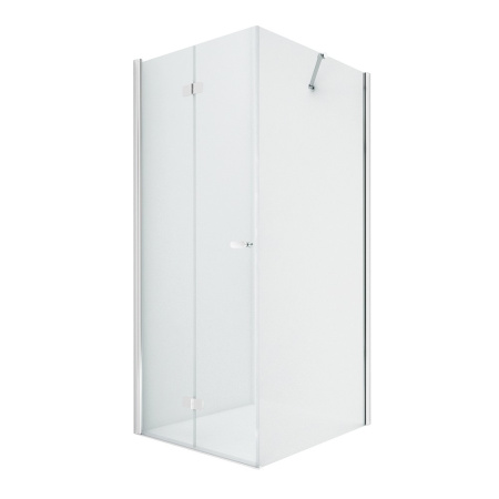 Душевой уголок New Trendy D-0148A/D-0088B 80х90 стекло прозрачное профиль хром глянцевый без поддона