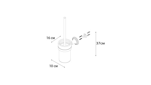 Ершик для унитаза Fixsen Best FX-71613 - фото 3