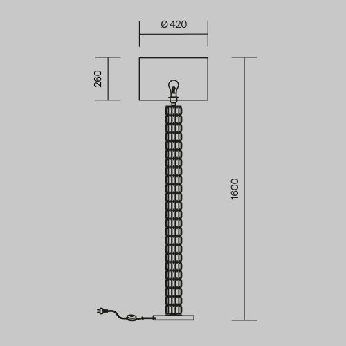 Светильник напольный Maytoni Talento DIA008FL-01CH - фото 3