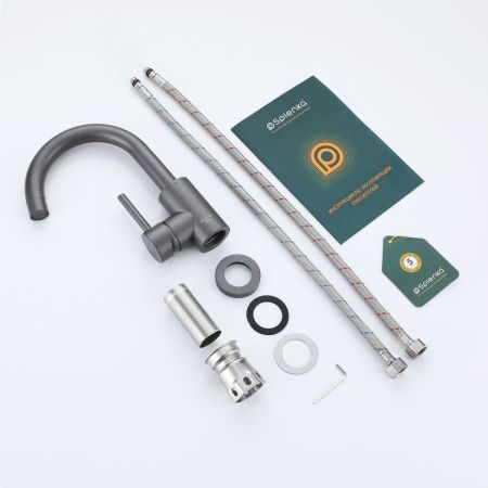 Смеситель для кухни Splenka S201 S201.13.07 на мойку серый