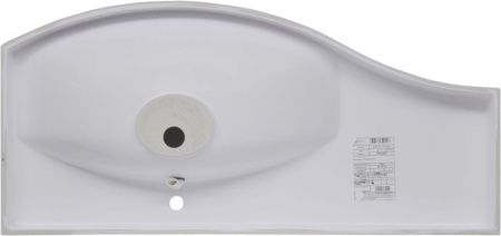 Раковина из искусственного камня Aquanet Опера НФ-00007621 110х50 полувстраиваемая цвет белый 1 отверстие под смеситель