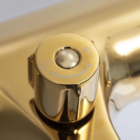 Смеситель для ванны Wasserkraft Sauer 7100 7101 настенный золото