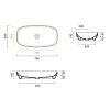 Раковина керамическая Catalano Alvea 624750001 80 см полувстраиваемая цвет белый без отверстий под смеситель