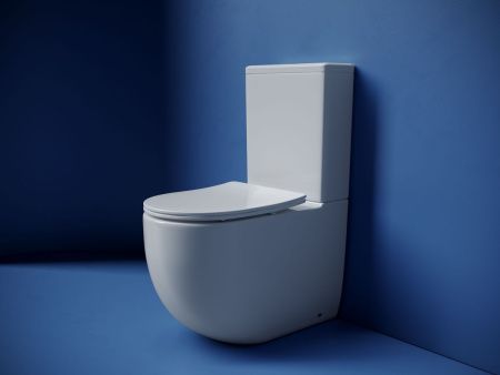 Унитаз напольный с бачком Ceramica Nova METROPOL CN4001T белый с сиденьем микролифт безободковый смыв торнадо