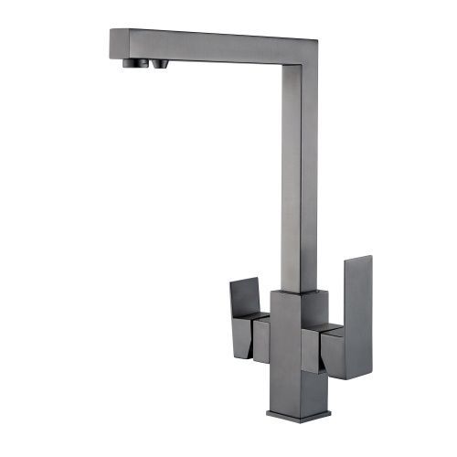 Смеситель для кухни Shevanik S148T на мойку оружейная сталь - фото 2