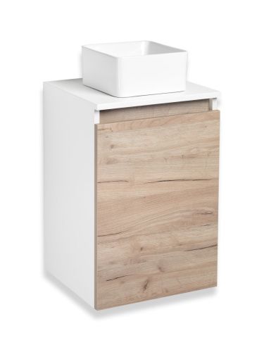 Тумба под раковину Runo БАРИ 00-00001372 40х40 подвесная цвет коричневый - фото 3