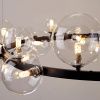Светильник подвесной Delight Collection Art Deco Bubble (Арт Децо Буббле) 8828P/L black/clear