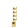 Смеситель для душа Gessi Inciso 58218#246 встраиваемый в стену золото с термостатом (внешняя часть)
