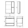 Зеркало-шкаф Comforty Штутгарт 00004151036CF 60х80 подвесной цвет коричневый