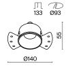 Светильник встраиваемый Maytoni Technical Share DL051-01-GU10-RD-WB