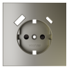 Накладка для розетки с заземлением и защитными шторками, с USB A+C VOLTUM S70 VLS001004