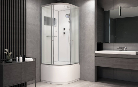 Душевая кабина AvaCan D511S 110х110 четверть круга с крышей ориентация универсальная