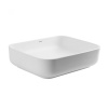 Раковина из санфаянса Abber RECHTECK AC2202MW 50х39 накладная цвет белый матовый без отверстий под смеситель