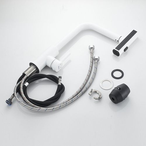 Смеситель для кухни Shevanik S263C на мойку белый - фото 4