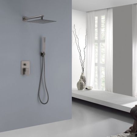 Душевая система Abber AF8219NG встраиваемая в стену цвет серый