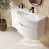 Раковина керамическая Kerama Marazzi RIVA RV.wb.100Rh 100х50 подвесная цвет белый 1 отверстие под смеситель