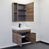 Тумба с раковиной Comforty Соло 00-00010978CF 70х50 подвесная цвет коричневый