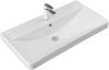 Раковина керамическая Aquanet Ирис 00323883 90х50 полувстраиваемая цвет белый 1 отверстие под смеситель