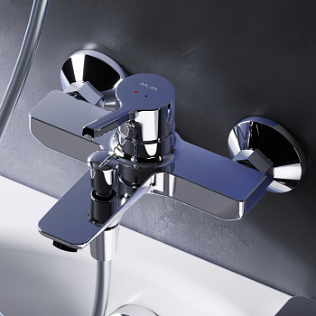 Смеситель для ванны и душа Am.Pm X-Joy S F85B10000 настенный хром без термостата