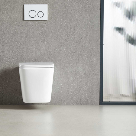 Унитаз подвесной Vincea Q-Line VT1-12T белый с сиденьем микролифт безободковый смыв торнадо