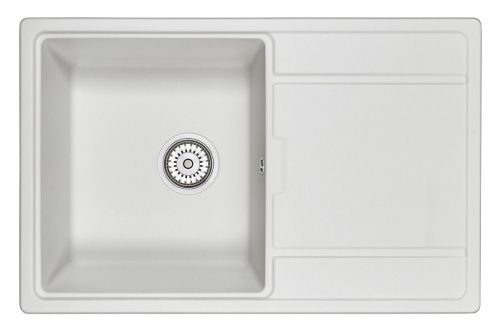 Кухонная мойка Granula 7804, АРКТИК 78х50 цвет светло-серый поверхность матовая