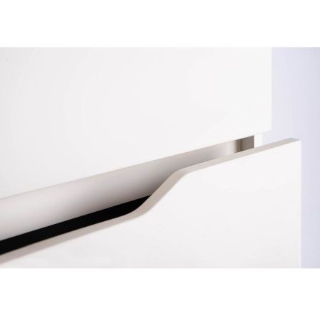 Тумба с раковиной Orange Line Li-80Tuw+Ra 80х50 подвесная цвет белый