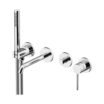 Смеситель Gattoni CIRCLE TWO 9105/91C0 встраиваемый в стену хром без термостата