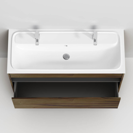 Тумба под раковину Am.Pm Func M8FFUX1201OF 121х49х70 подвесная цвет темное дерево