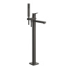 Смеситель для ванны Gessi Rettangolo K 53129#707 напольный черный (внешняя часть)