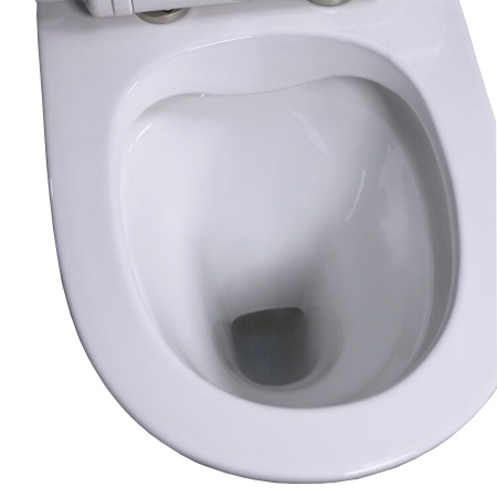 Унитаз напольный с бачком Taliente Arte AR35045 белый с сиденьем безободковый душевой смыв