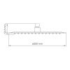 Верхний душ Wasserkraft Asphe 7700 A332 розовое золото
