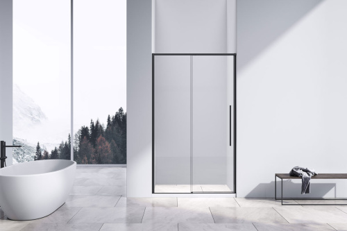 Душевая дверь Vincea Slim-N VDS-4SN130CLB 130х195 стекло прозрачное профиль черный - фото 2