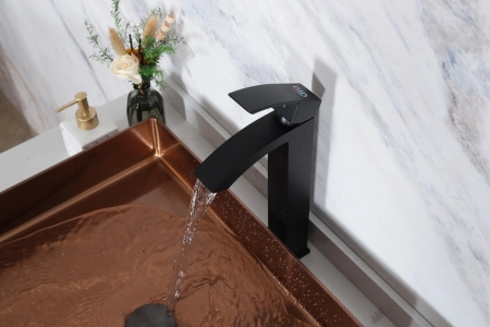 Смеситель Gid Cascada Victoria L120-BM-D (L120BMD) на столешницу черный матовый