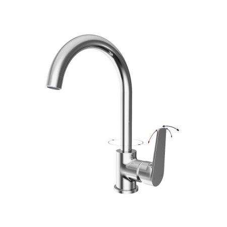 Смеситель для кухни Tokito TOYAMA TOK-TOY-1013 на мойку хром