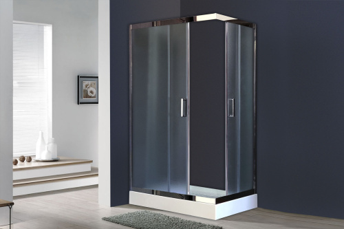 Душевой уголок Royal Bath HP RB8120HP-C-CH-L 120х80 стекло рифленое профиль хром глянцевый