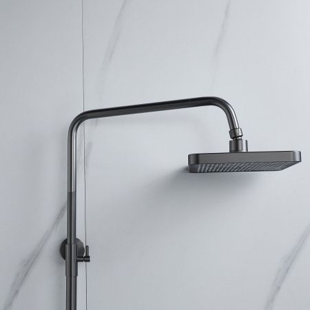 Душевая стойка Raffine F3699T настенная цвет оружейная сталь