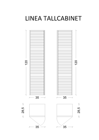 Шкаф-пенал Armadi Art Vallessi Avantgarde 845-BG 40х120 подвесной цвет черный