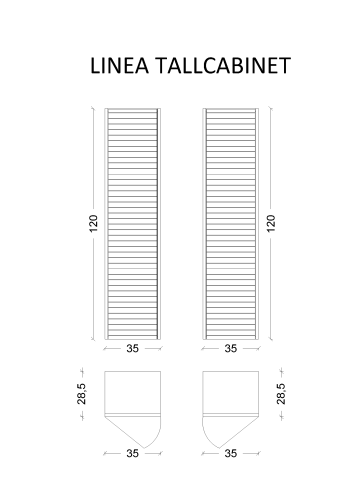 Шкаф-пенал Armadi Art Vallessi Avantgarde 845-BG 35х28х120 подвесной цвет черный - фото 2