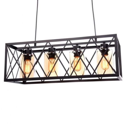 Люстра подвесная Lumina Deco Nortis (Нортис) LDP 11535-4 BK - фото 4