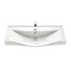 Раковина из сантехнического фарфора Santek Беверли WH302502 100х50 накладная цвет белый
