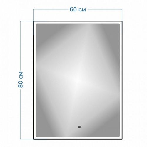 Зеркало с подсветкой Maretti UM146080P33EL 60х80 цвет черный - фото 3