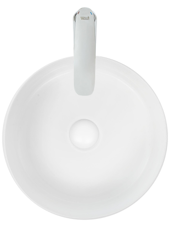 Раковина из сантехнического фаянса WeltWasser WW SK 10000004644 40 см накладная цвет белый без отверстий под смеситель