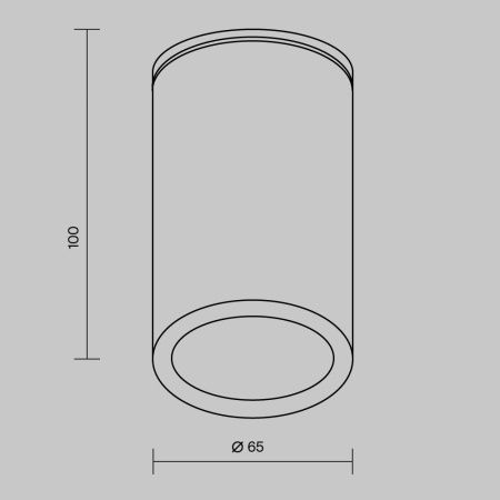 Уличный потолочный светодиодный светильник Maytoni Outdoor Roll O307CL-01B