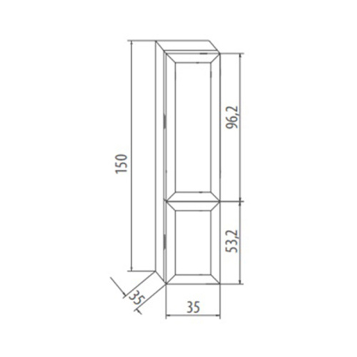Шкаф-пенал Eban  FKMMT150S-ODJ5*0 FUNE 35х35х150 - фото 2