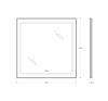 Зеркало с подсветкой и антизапотеванием BelBagno Kraft SPC-KRAFT-800-800-LED-TCH-WARM-NERO 80х80 подвесное